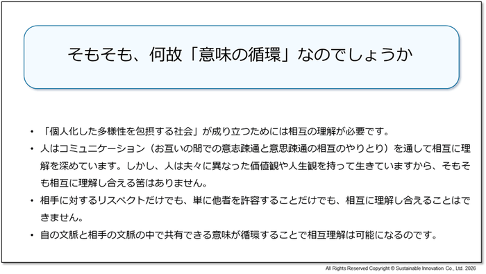 図2　何故「意味の循環」なのか