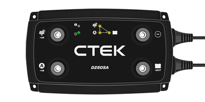 サブバッテリー搭載のキャンピングカー・特装車等に最適　 CTEK走行充電システム「D250SA」「D250S DUAL」を7月発売 　最大140Aでサブバッテリーを走行充電！