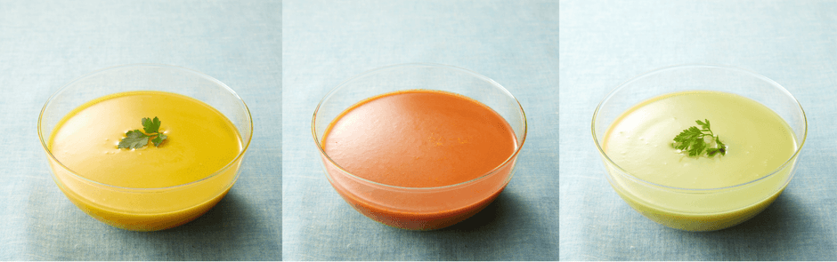 冷製ポタージュ3品