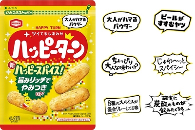 『73g ハッピーターン スパイス(全6種)』