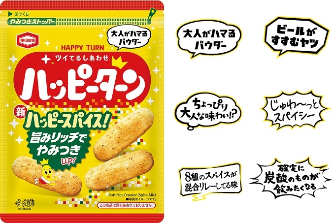 『73g ハッピーターン スパイス(全6種)』