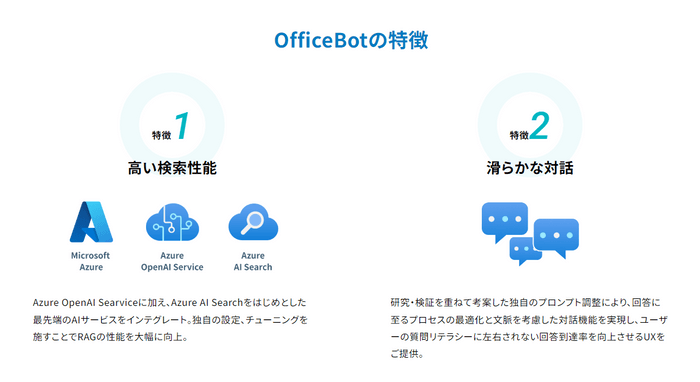 【OfficeBot】の特徴1