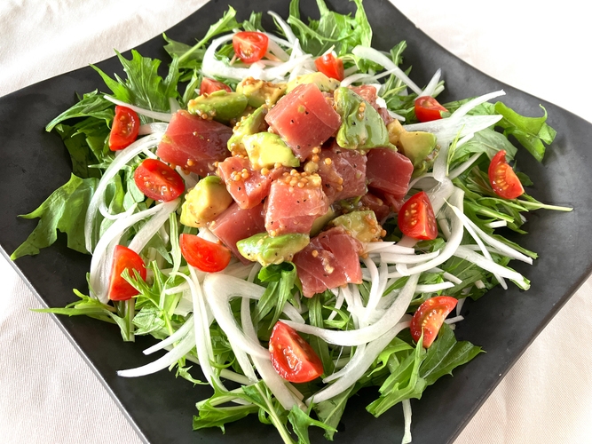 アレンジレシピ~マグロとアボカドのおかずサラダ