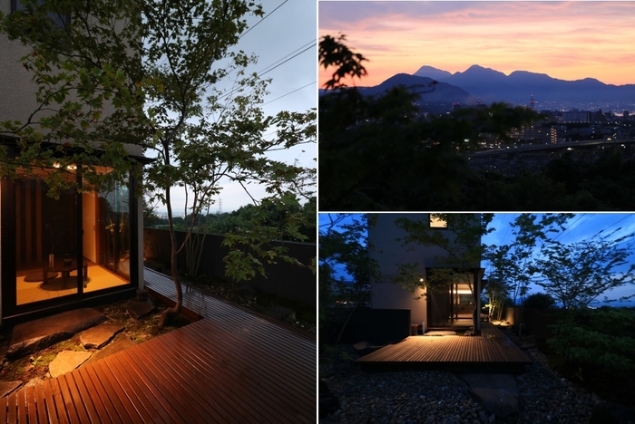 夫妻が美しさに魅了された夕日が沈む頃の絶景