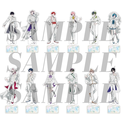 アクリルスタンド  2nd Anniv. Ver. イベント価格：¥1,700（税込） 種類：全12種 キャラサイズ:全長145mm程度 台座サイズ：H30mmxW50mm程度 ※絵柄をお選びいただけます ※キャラクターによりサイズが異なります