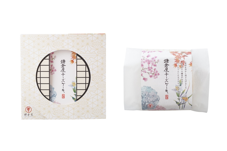 「鎌倉屋チーズケーキ」お土産用：5号 1,296円(税込)、3号 600円(税込)