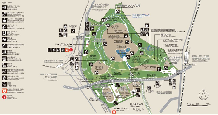 代々木公園　園内マップ