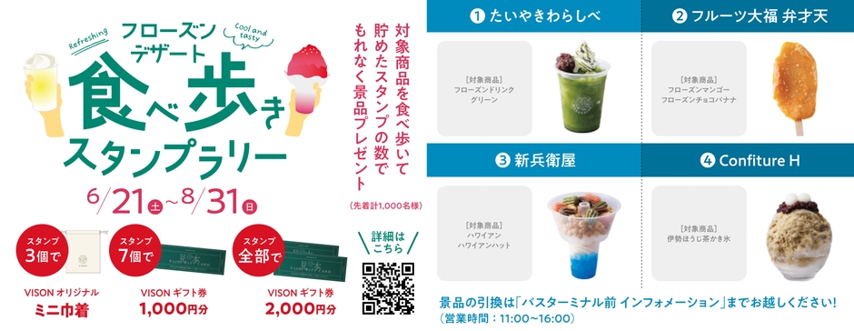 食べ歩きスタンプラリーカード