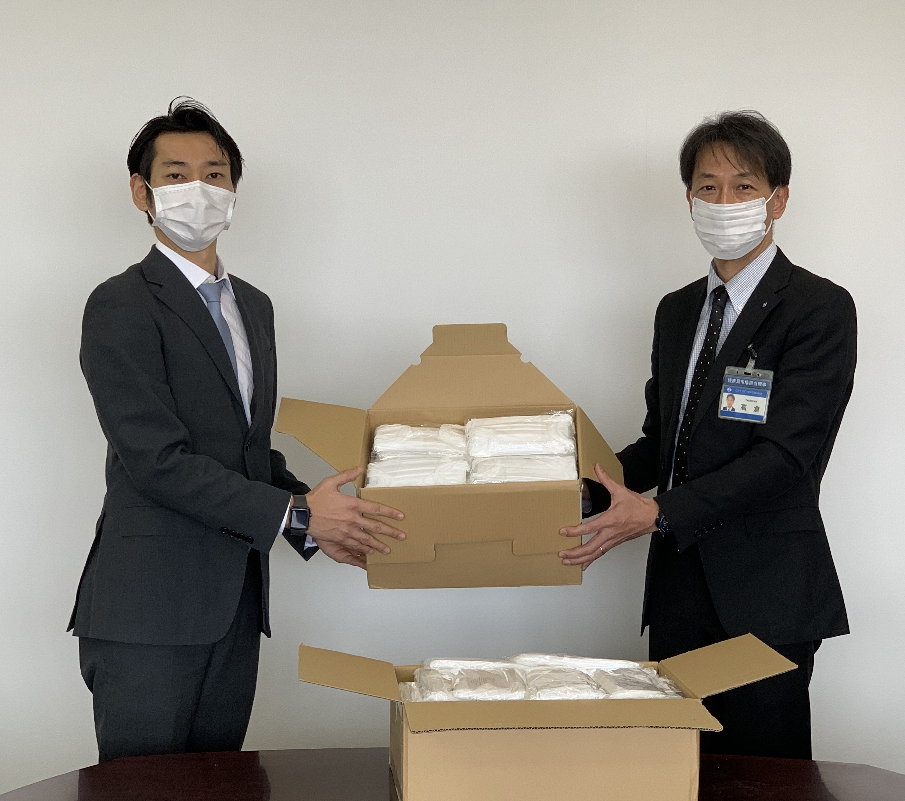 ヴェリタスジャパン、横浜市中央卸売市場にマスク1,000枚寄付