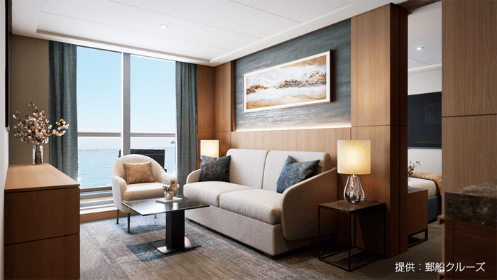 【ミッドシップスイート客室（8072号室）】