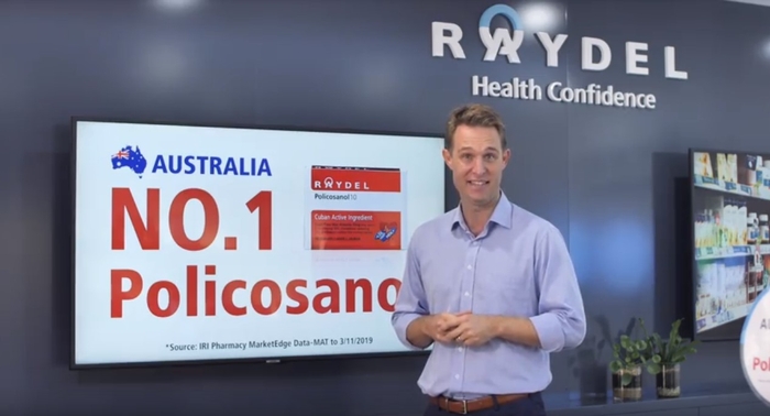 オーストラリアNo.1(Raydel Policosanol is the number 1 Policosanol brand in Australian Pharmacies&#44; based on IRI Pharmacy MarketEdge data&#44; MAT to 3/11/2019.)