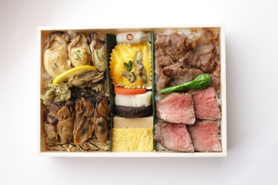 牡蠣と新発田牛の特選弁当
