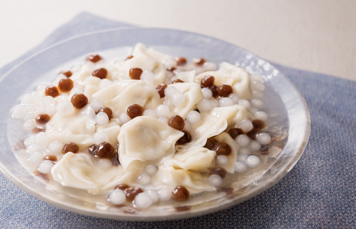 冷やしスープ水餃子 タピオカ入り