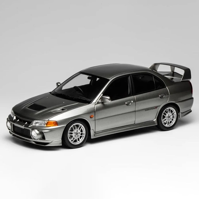 モーターヘリックス 1/18スケール M84001 三菱 Lancer Evolution IV ランサーエボリューション EVO Ⅳ Steel Silver Metallic