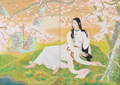 堂本印象《木華開耶媛》昭和4年(1929) 京都府立堂本印象美術館蔵
