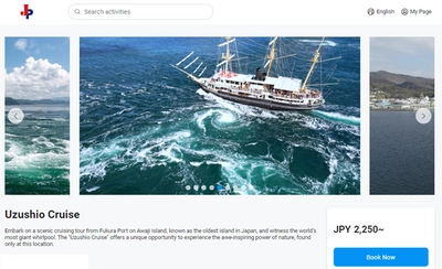 「淡路島うずしおクルーズ」×「LINKTIVITY」連携　 国内遊覧船初！インバウンド向け予約サービス開始　 海外販路と観光誘致拡大へ