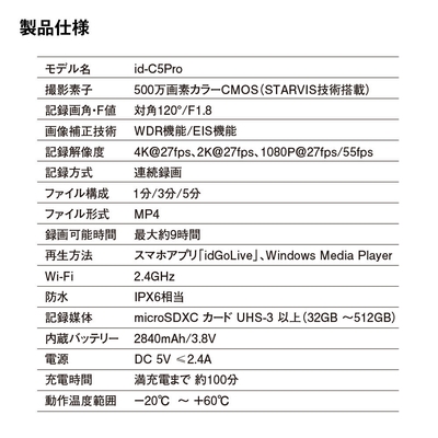 製品仕様