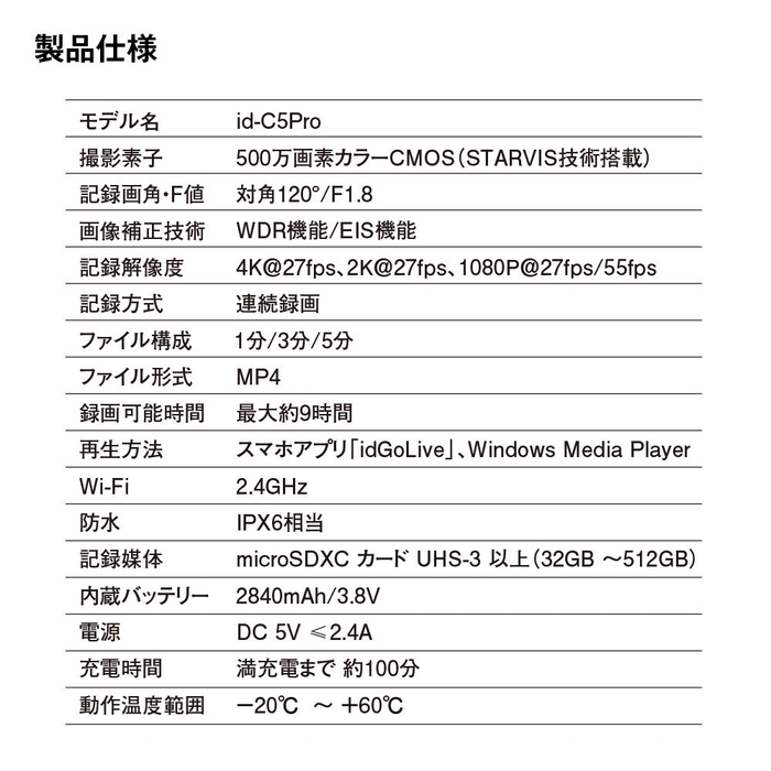 製品仕様