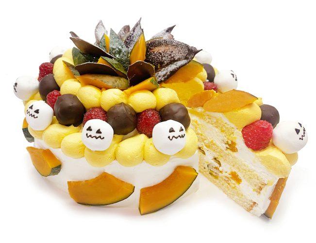 ハロウィンスカル　―かぼちゃとマシュマロショートケーキ―
