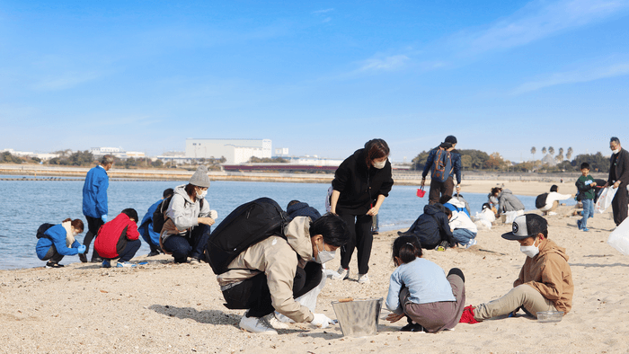 ビーチクリーン/プラ干狩り