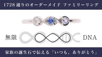 1,728通りのオーダーメイドファミリーリング 「ERILISS 3 JEWEL RING」の先行予約販売を Makuakeにて7月2日より開始