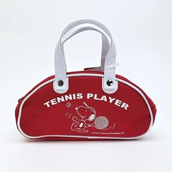 鮮やかカラーにスヌーピーが映える！昭和レトロな懐かし可愛いボストン型ポーチ