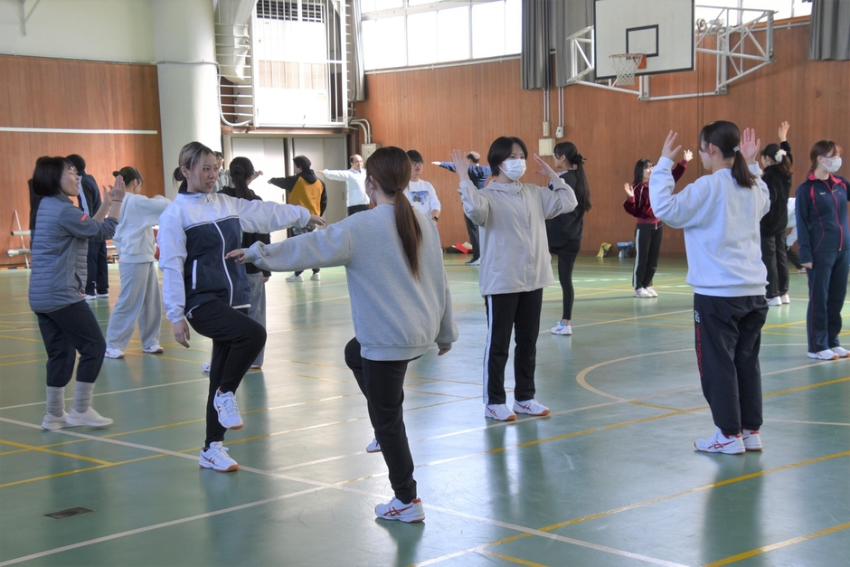 声を出しながら実戦