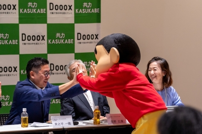 当日特別ゲストとして登壇してくれた野原しんのすけ君