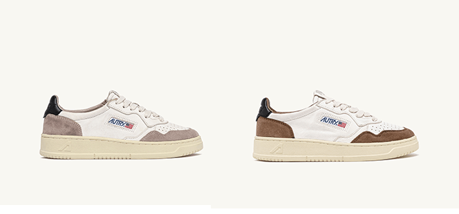 White×Graige(左) White×Vintage Brown(右)