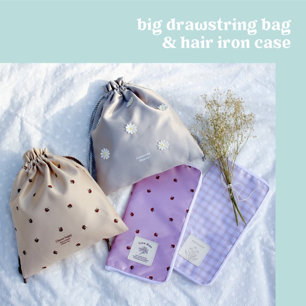 巾着 2種/ヘアアイロンケース 2種