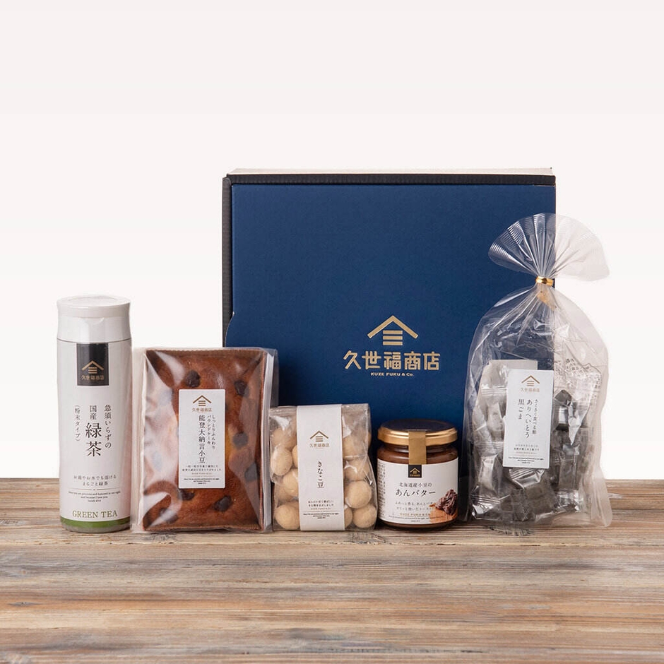 【 今だけ送料無料!】久世福のお菓子と急須いらずの国産緑茶の詰め合わせギフト 3,500 円(税込)