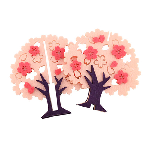 「フェルト 桜の木 22」パーツ