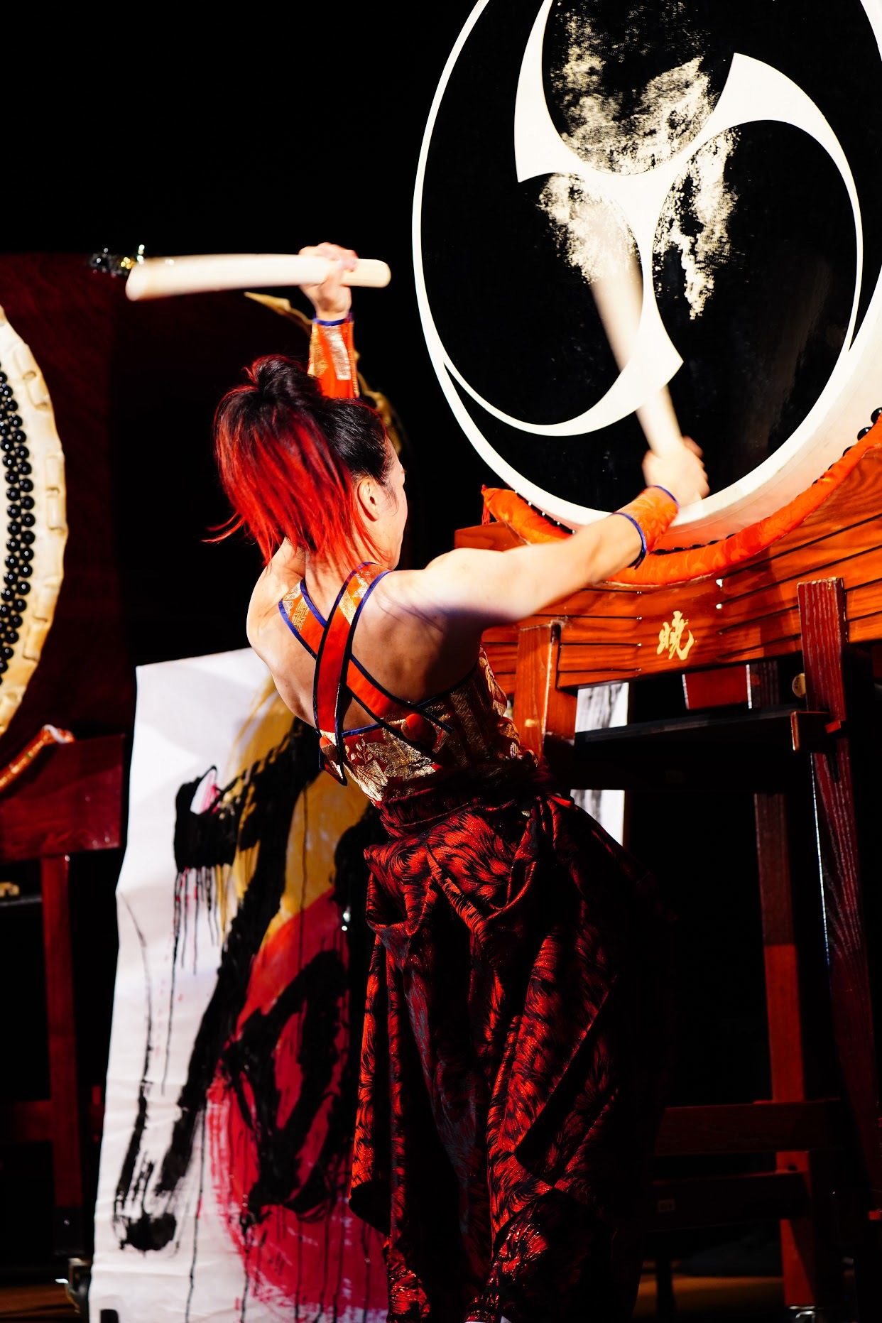 女性日本一の大太鼓