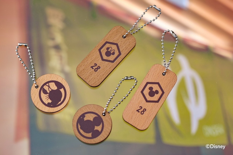 ホテルキー風 チャーム (ウッド) ¥750