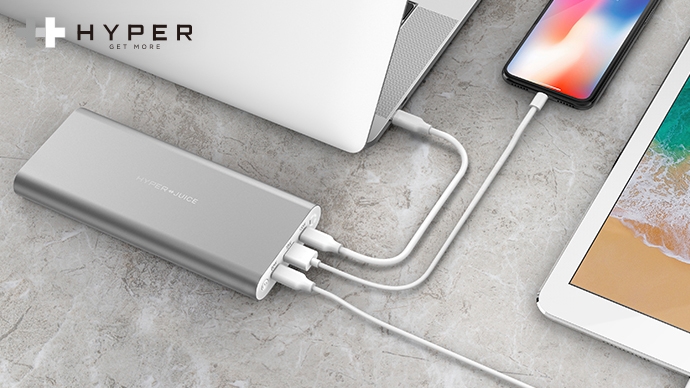 HyperJuice（ハイパージュース）27000mAh USB-C モバイルバッテリー