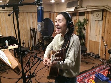 はせがわかおりさんのレコーディング風景