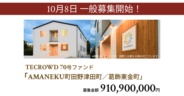 70号ファンド障がい者グループホーム「AMANEKU町田野津田町／葛飾東金町」