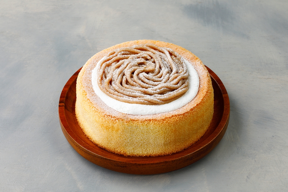 ソフトなシフォンケーキ　ホイップ＆熊本県産和栗のクリーム