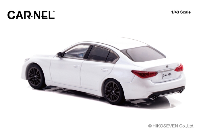 1/43 日産 スカイライン 400R (V37) 2022 Brilliant White Pearl:左後