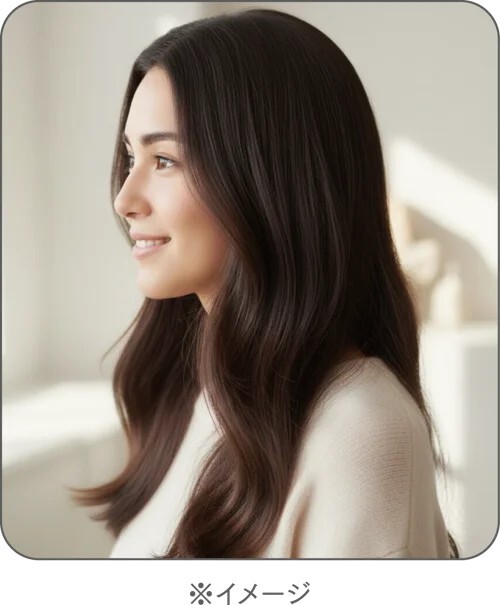 特徴2. バリバリしにくい、自然な仕上がり