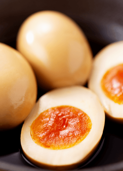 煮ダレの味が染みたたまご