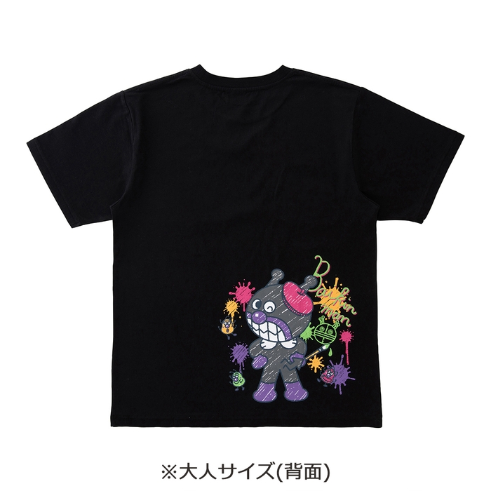 おえかきばいきんまん柄Tシャツ(大人サイズ 背面)