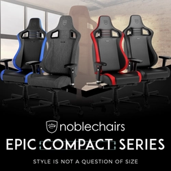 女性や子どもにも合う小型サイズのゲーミングチェア　 身長125～170cm対応のnoblechairs「EPIC COMPACT」を 7月28日発売