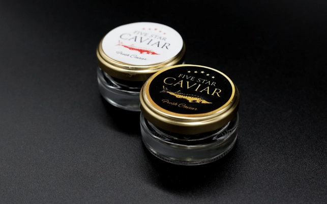 無添加・低塩分量の完全生キャビア 「FIVE STAR CAVIAR」が6月に一般販売開始