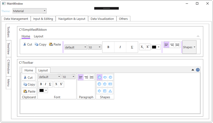 「Materialテーマ」のサポート