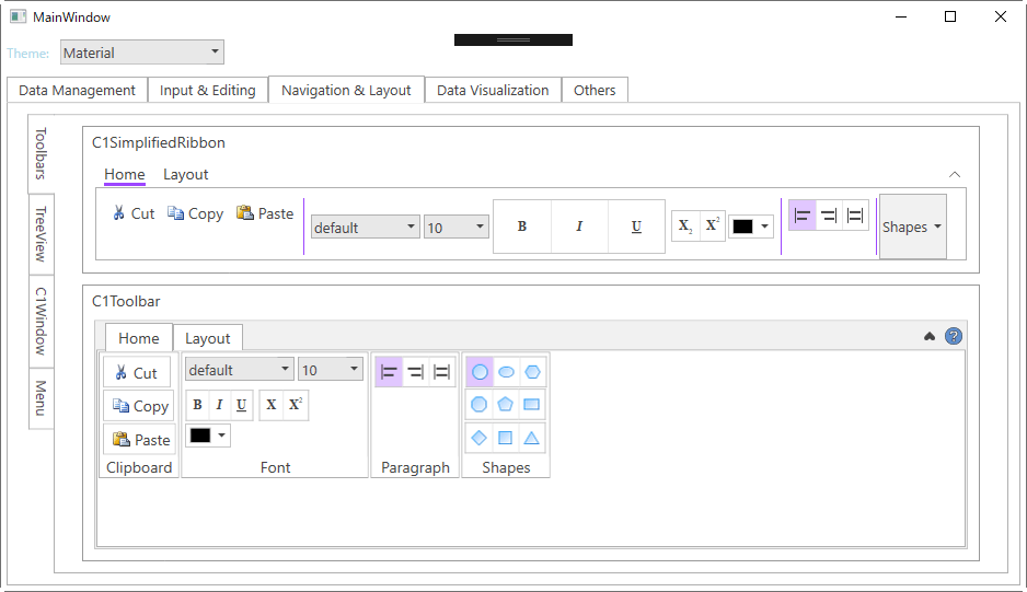 「Materialテーマ」のサポート