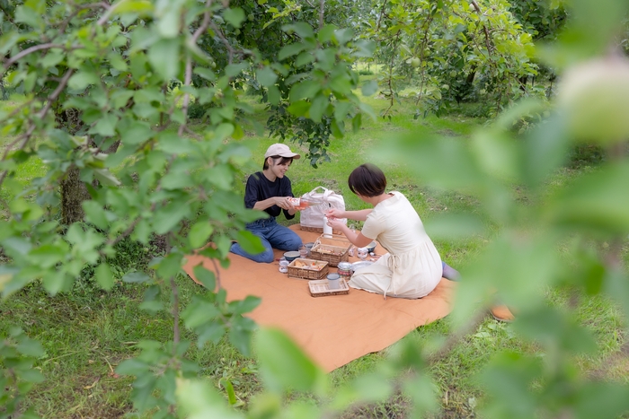 りんごの木の下で