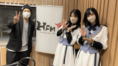 「9ジラジ」に出演 左から:大窪シゲキ、STU48矢野帆夏・沖侑果