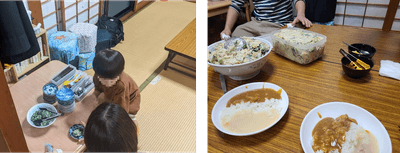 寄贈した商品の活用の様子