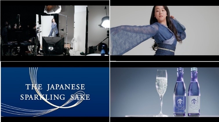 新広告ビジュアル制作中(メイキング動画より)